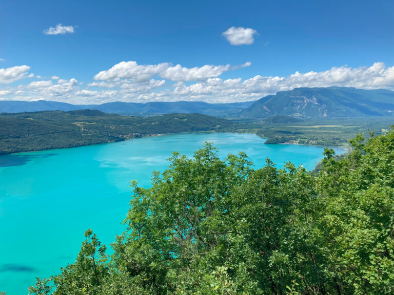 Vue du lac du Bourget depuis la Chambotte